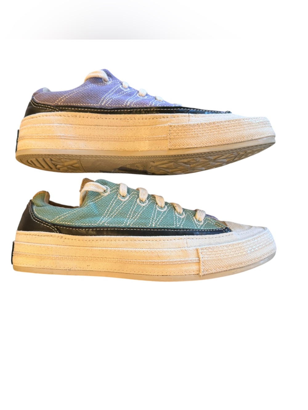 Women's Men's Converse Chuck 70 Cozy Granola Sneakers Green Lilac Size 7.5 (W) - Picture 3 of 10